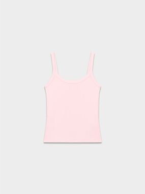 Aritzia Slim Ribbed Camisole - Pale Pink